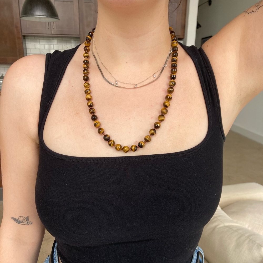 Tiger’s Eye Crystal Necklace